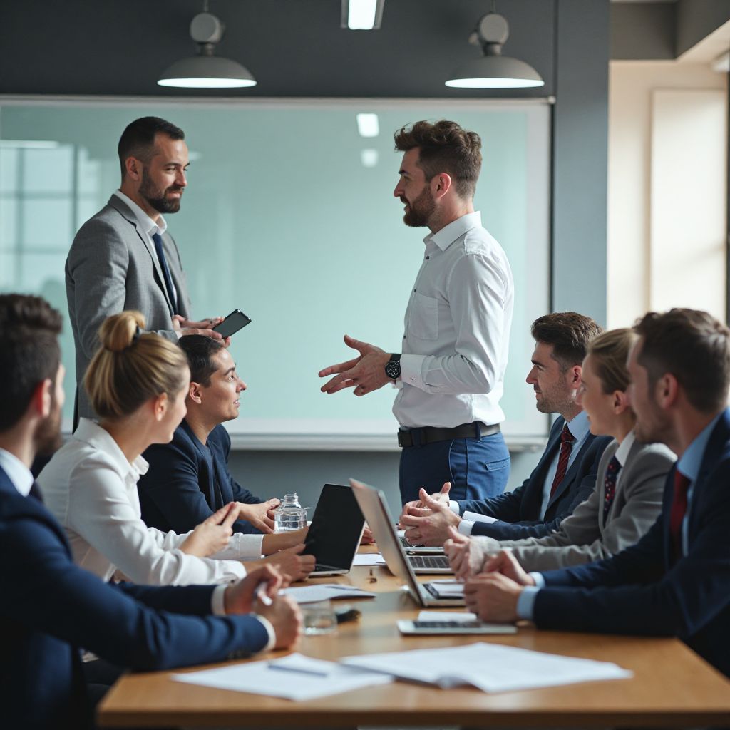 Corporate training session